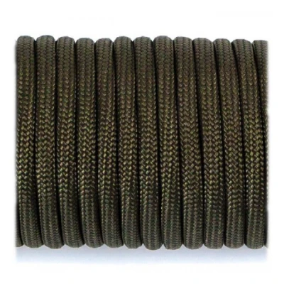 Мотузка Paracord 550 типу III. Довжина 10 м. Навантаження до 250 кг. Колір Олива