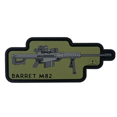 Патч (шеврон) «Barret M82» від А.Т.А.К.А. М’який ПВХ пластик. Олива