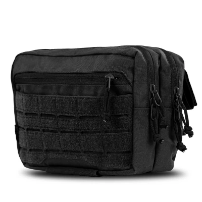 Сумка-напашник PRO 2-го класу захисту. Розмір XL (19х26 см). Матеріал Cordura 1000. Чорний