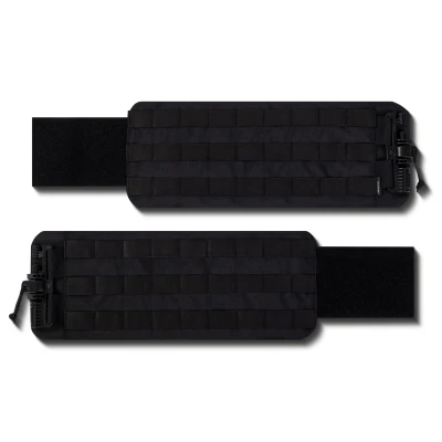 Бокові камербанди XL з балістичними пакетами 30х15 см 1-го класу захисту. Чорний