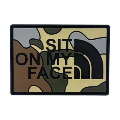 Патч (шеврон) «Sit on my face» від А.Т.А.К.А. М’який ПВХ пластик. Мультикам