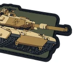 Патч (шеврон) «M1A1 Abrams» від Patch hunter. М’який ПВХ пластик. Койот 2