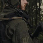 Підсумок для рації. Кріплення Molle. Cordura 1000. Колір Чорний 7