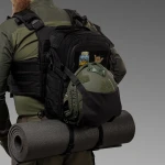 Тактичний рюкзак DP20 на 20 л. Cordura 1000D. Кріплення Molle. Чорний 6