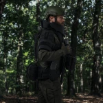 Плитоноска покращена (PRO) під бронеплити 25х30 см. Чорна 12