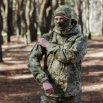 Куртка тактична з капюшоном. Тканина Саржа,  піксель (мм-14) 5