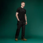 Футболка Basic Military T-Shirt з колекції NAME. Cottone/Elastane, чорний 5