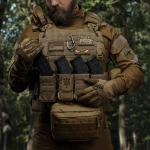 Одинарний закритий підсумок з клапаном під магазин АК/АR. Койот. 2