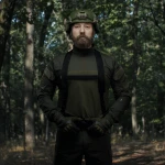 Плечові ремені для тактичного пояса. Кріплення Molle. Чорний 2