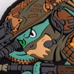 Патч (шеврон) «Восьминіг» від Brand Element. М’який ПВХ пластик 3