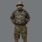 Бойовий бронежилет IBV-1. Вага 3.1 кг. Збільшена площа захисту. Мультикам. S/M 14