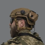 Активні навушники Earmor M31H (Helmet version) з кріпленням ARC rail. Койот 5