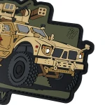 Патч (шеврон) «Oshkosh M-ATV» від Patch hunter. М’який ПВХ пластик. Койот 3
