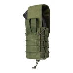 Двойной закрытый подсумок с клапаном под магазины АК/АR. Олива 8