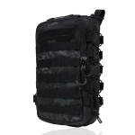 Тактичний рюкзак на 10 л. Кріплення Molle. Cordura 1000D. Мультикам чорний