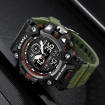 Тактичний наручний годинник Skmei 2226. Вологостійкий корпус. Army Green 3