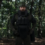 Бронежилет 6-го класу (PRO). Вага 5.7 кг. Керамічні плити Shield Germany 2.65 кг. Чорний 2