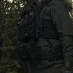 Сумка-напашник PRO 1-го класу захисту. Розмір L (16х22 см). Матеріал Cordura 1000. Чорний 9