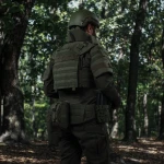 Бронежилет збільшений 3-го класу (PRO) L. Вага 3.9 кг. Поліетиленові плити 1.56 кг. Олива 5