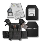 Бронежилет 6 класу (PRO). Вага 6.2 кг. Керамічні плити 2.8 кг. Чорний 15