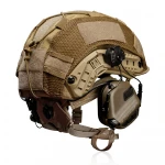 Комплект: кевларовий шолом Fast IIIA+активні навушники M31H+кавер. Койот 8