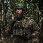 Потрійний еластичний підсумок для магазинів АК/АR відкритого типу з кріпленням MOLLE. Піксель (мм-14) 4