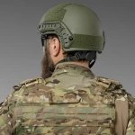 Кевларовый шлем FAST с Ops Core олива. Уровень защиты NIJ IIIA 8