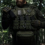 Підсумок одинарний пластиковий для магазину АК/AR. Олива 4