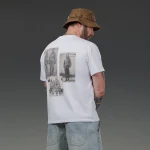 Футболка чоловіча Basic Military. Gasmask Grins. Cottone/Elastane, білий 3