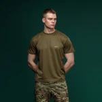 Футболка сітчаста AIR Coolmax. Легка та добре відводить вологу. Олива 2