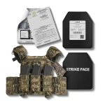 Бронежилет 3-го класу (PRO). Вага 3.8 кг. Поліетиленові плити 1.6 кг. Мультикам 12