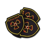 Шеврон (нашивка) S.T.A.L.K.E.R., 8.5х8 см. Оранжево-черный 4