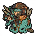 Патч (шеврон) «Восьминіг» від Brand Element. М’який ПВХ пластик