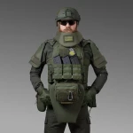 Плечовий захист з балістичними пакетами 1-го класу. STANAG 2920. Олива 3