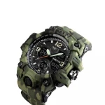 Тактичний годинник Skmei 1155. Водостійкий корпус. Green Camo 3