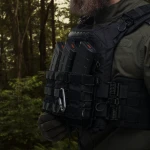 Одинарный подсумок под магазины АК/АR (тканевый). Черный 7