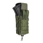 Двойной закрытый подсумок с клапаном под магазины АК/АR. Олива 2