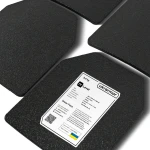 Сталеві бронеплити 4 клас захисту (комплект). Вага 6.8 кг. Розмір M (25х30 см.) 4