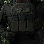 Потрійний еластичний підсумок для магазинів АК/АR відкритого типу з кріпленням MOLLE. Олива 5