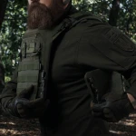 Боковые камербанды XL с баллистическими пакетами 30х15 см 2-го класса защиты. Олива 3