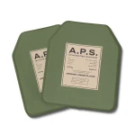 Плиты керамика 6 класс защиты (комплект). Вес 4.8 кг. Размер M (25х30 см.) A.P.S. Олива 10