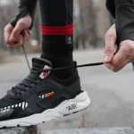 Водонепроникні шкарпетки Dexshell Running Lite Socks. Червоні смужки 4