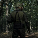 Плечові ремені для тактичного пояса. Кріплення Molle. Чорний 5