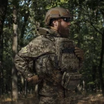 Потрійний підсумок під магазини АК/АR. Cordura 1000. Molle. Піксель (мм-14) 4