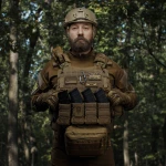 Патч (шеврон) з написом Ukrarmor, на липучці, кольоровий. М’який ПВХ пластик 5