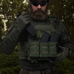 Одинарний підсумок під магазини АК/АR (тканевий). Олива 4