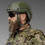 Кевларовый шлем FAST с Ops Core олива. Уровень защиты NIJ IIIA 5