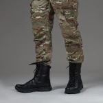 Берці зимові тактичні високі WarFlex. Шкіряні. Підвищена міцність. Чорного кольору 6