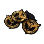 Шеврон (нашивка) Военная разведка Украины, 9х8 см. Желто-черный 4