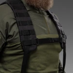 Плечова система для тактичного пояса з евакуаційною ручкою. Cordura 1000. Чорний 7